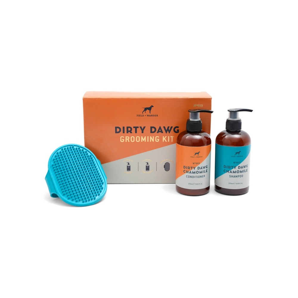 FIELD + WANDER Dirty Dawg Grooming Kit Chamomile $29 Retail NEW